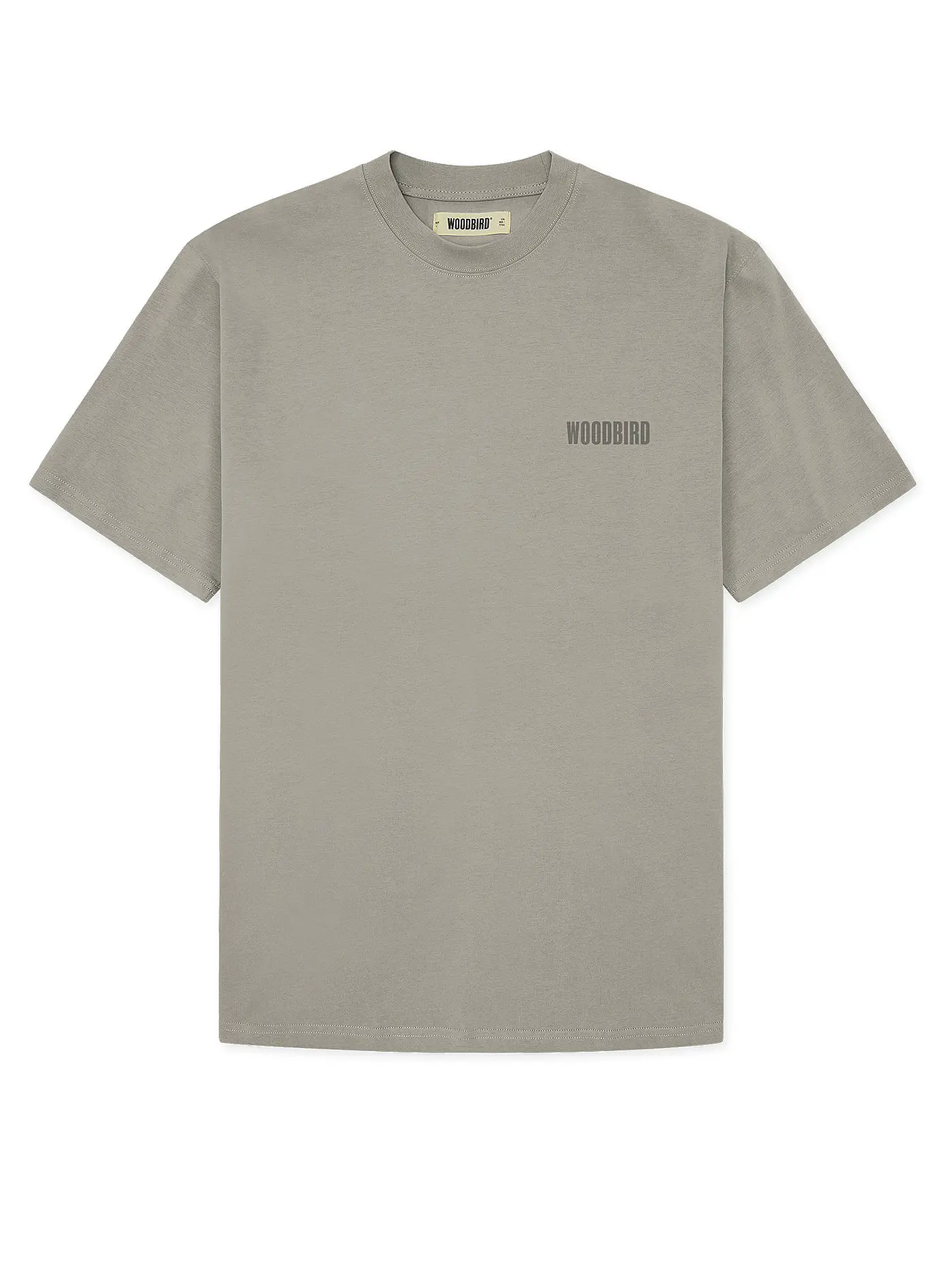 WOODBIRD | T-Shirt WBBAINE | hellgrau